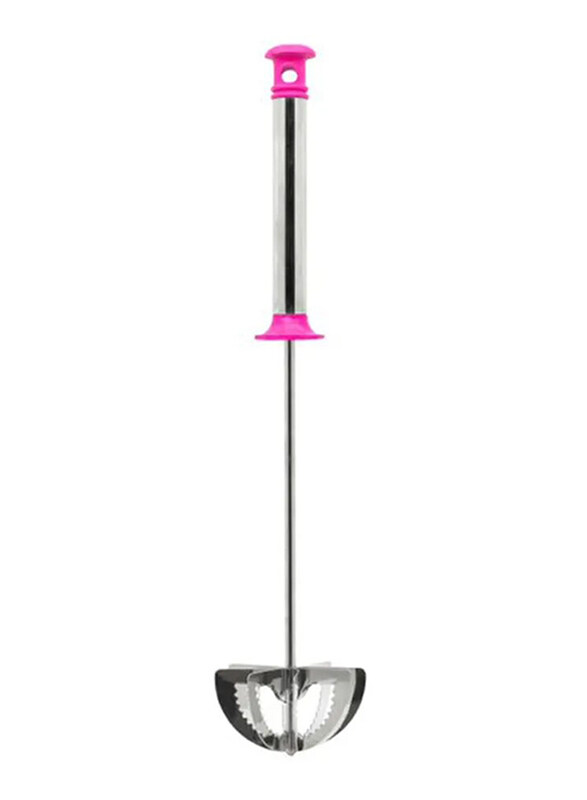 

Action 30cm Stainless Steel Skimmer, Silver/Pink