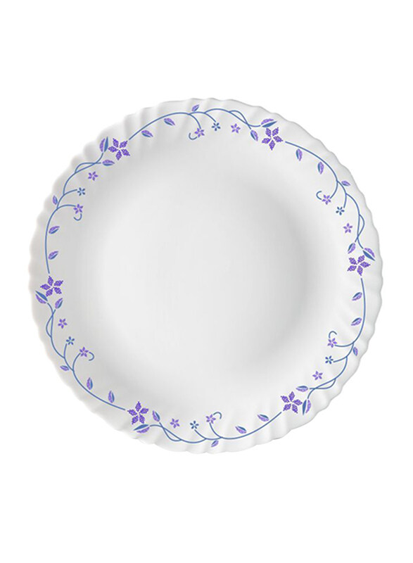 

Borosil 19cm Larah Flora Opalware Round Side Plate, 7QPFLFL, White