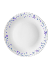 Borosil 19cm Larah Flora Opalware Round Side Plate, 7QPFLFL, White