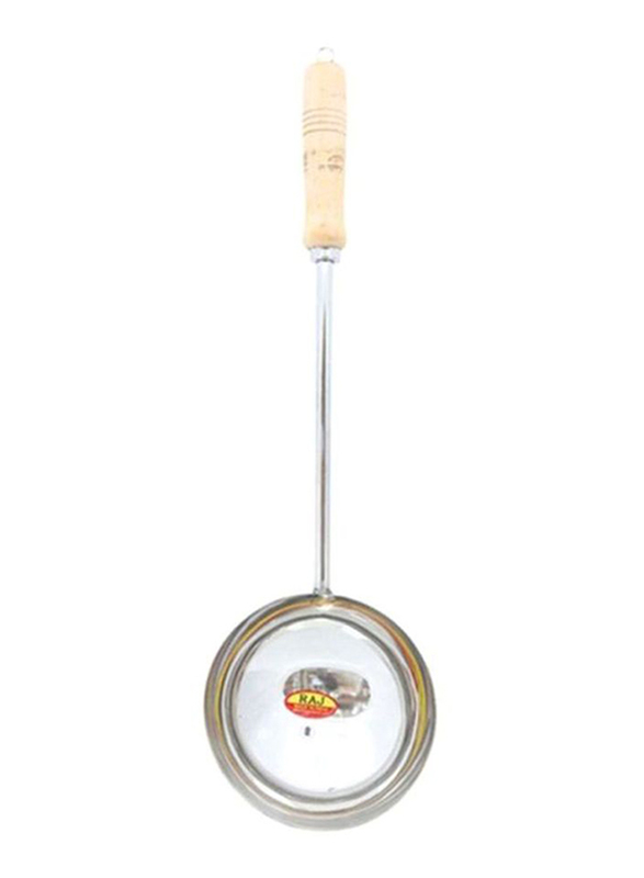 Raj Stainless Steel Ladle Spoon, Silver/Beige