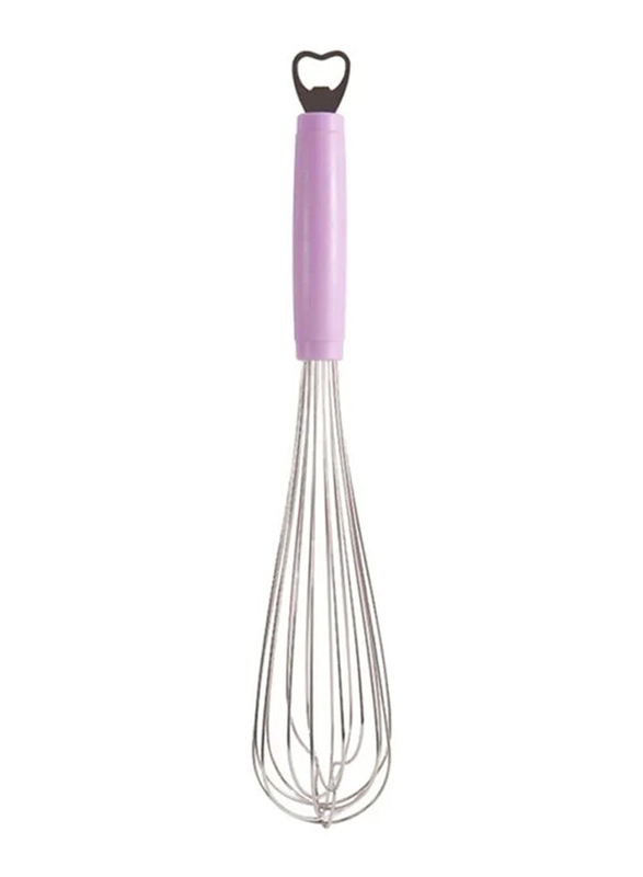 Raj 40.64cm Nylon Handle Whisk, Silver/Purple