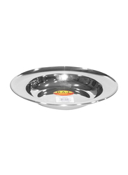 Raj 25cm Steel Soup Plate, SP0011, Silver