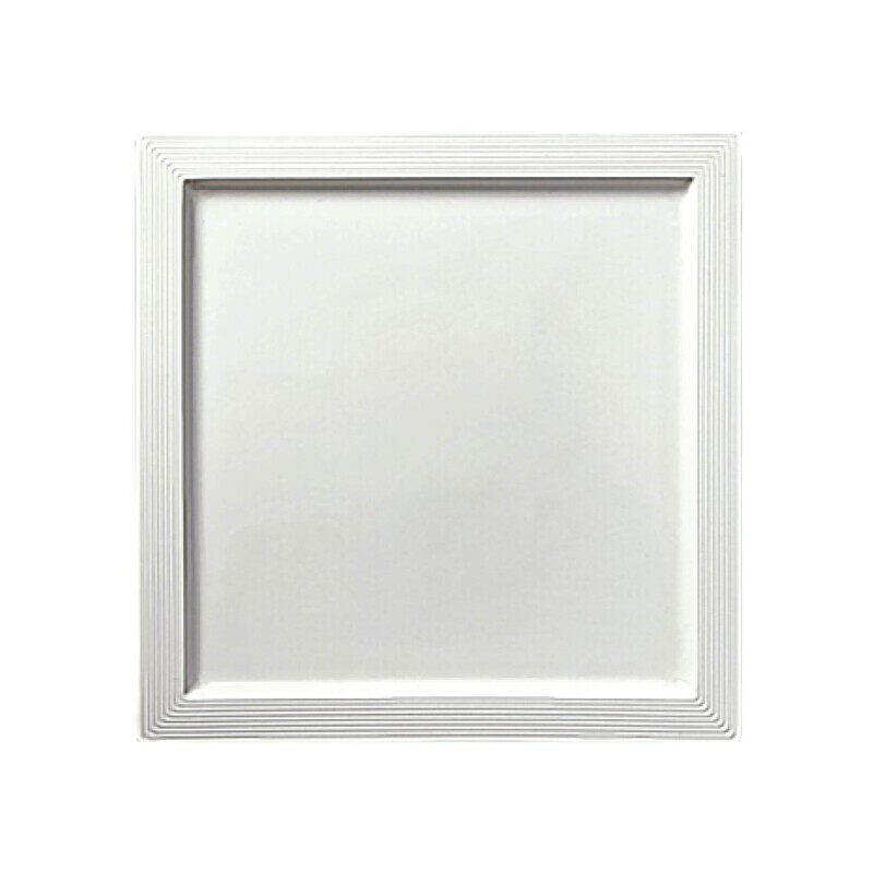 BARALEE WISH WHITE SQUARE PLATE, 092114A, 21 CM SHORT RIM (8 1/4")