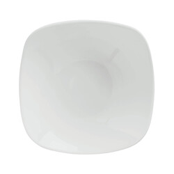 BARALEE SIMPLE PLUS WHITE SQUARE DEEP PLATE, 091162A, 25 CM (9 7/8")