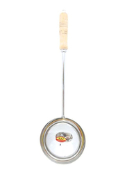 Raj 52cm Stainless Steel Ladle Spoon, 52 x 10cm, Silver/Beige