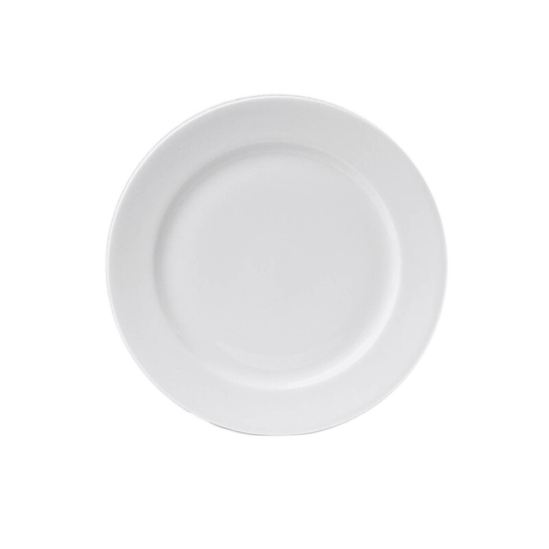 BARALEE SIMPLE PLUS WHITE FLAT PLATE, 091071A, 31 CM (12 1/4")