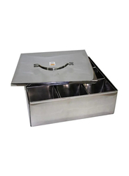 Raj Stainless Steel Spice Storage Box, 44cm, Silver