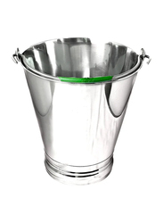 12L Stainless Steel Bucket, Silver