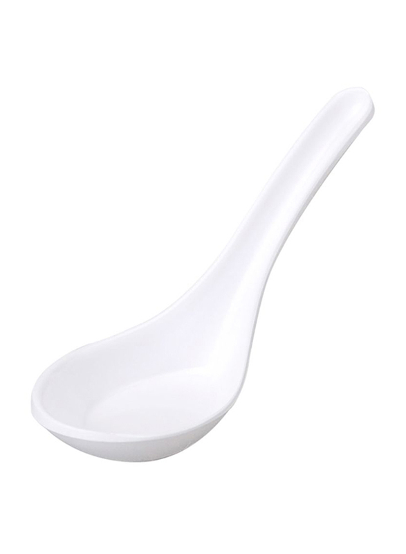 Dinewell13.5cm Melamine Soup Spoon, DWS5111W, White