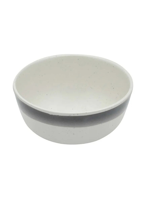Dinewell 4.5-inch Riva Cream Round Melamine Bowl, Beige/Grey