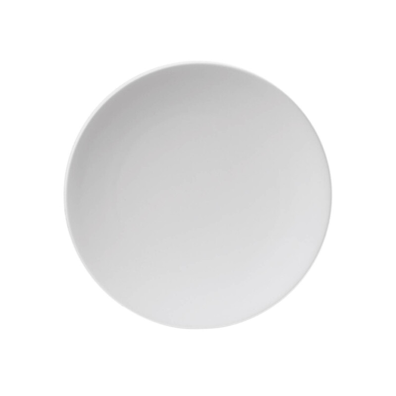 BARALEE SIMPLE PLUS WHITE COUPE PLATE, 091002A, 16 CM (6 1/4")