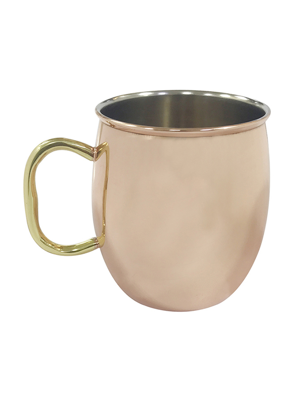 Raj 9.5cm Steel Moscow Mule Copper Plated Mug, SMMM01, Brown/Gold