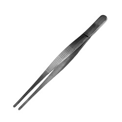 KITCHEN MASTER STAINLESS STEEL GARNISH TWEEZER, 6 , RBS010, CHEF'S TWEEZERS, DECORATING TONGS, KITCHEN PLATING TWEEZERS