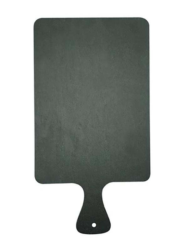 

Kitchen Master 34cm Stoneware Rectangle Serving Slate with Paddle, SL0014, Grey