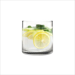 OCEAN PULSE ROCK GLASS  SET OF 6, WHISKEY GLASS,  WATER JUICE COCKTAIL, 235ML