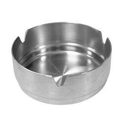 Raj Stainless Steel Ashtray Without Lid, 8 cm, VAT011, Cigar ashtray , Smoking accessory , Portable ashtray , Ash container , Bar Accessories