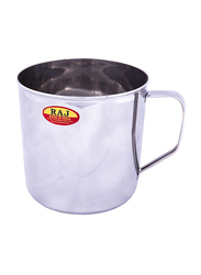 Raj 8cm Steel Deluxe Mug, NM0008, Silver