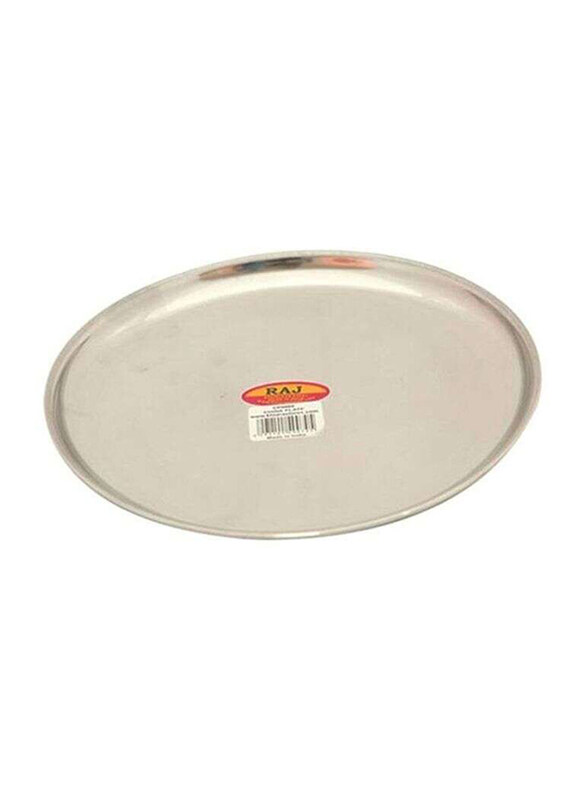 

Raj 14-inch Stainless Steel Dinner Plate, TP0015, Silver