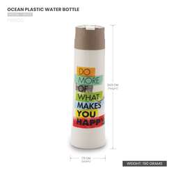 SELVEL OCEAN PLASTIC WATER BOTTLE WHITE, PWB010, 500ML
