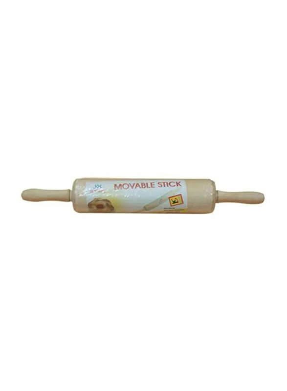 

Raj 37cm Wooden Rolling Pin, Brown