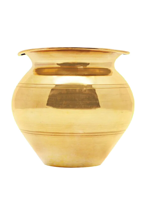 

Raj 11cm Metal Water Pot Lotta, CLG009, Gold