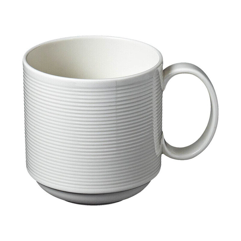 BARALEE WISH WHITE STACKABLE MUG, 092627A, 300 CC (10 1/4 OZ)