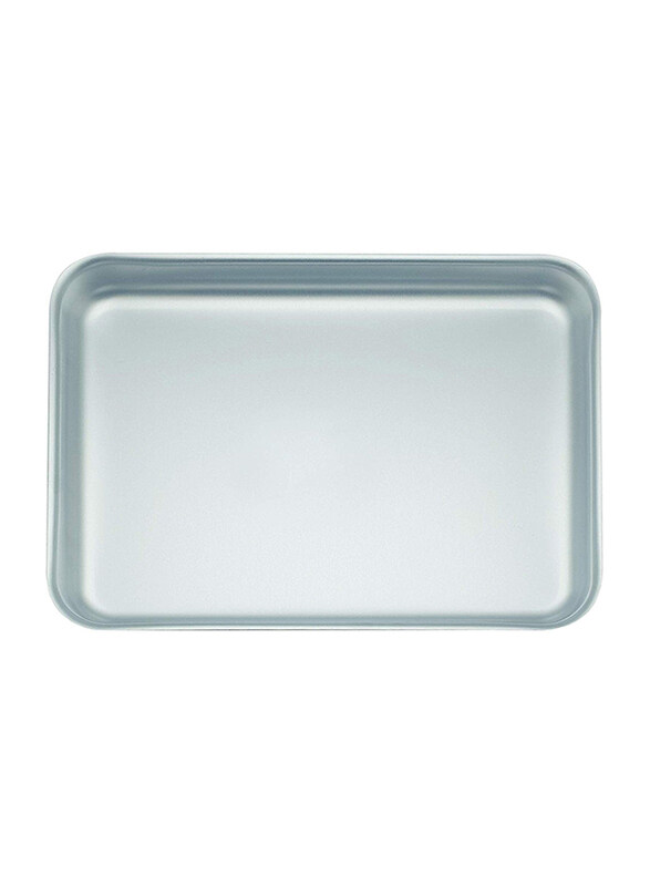 

Chefset 37cm Aluminium Rectangle Baking Pan, CS1136, 37x26.5x4 cm, Silver