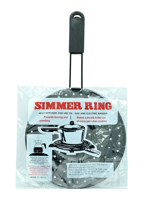 Raj 34.5cm Heat Diffuser Simmer Ring, RSM001, Black