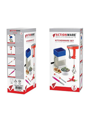 Action 4-Piece Plastic Kitchen Cutter/Whisk/Peeler/Knife Accessories Set, Multicolour