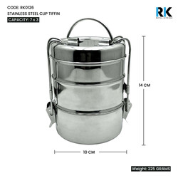 RK STEEL CLIP TIFFIN 7X3