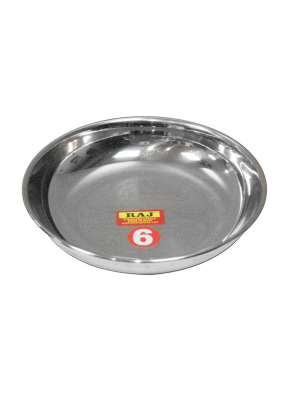 Raj 11.5cm Steel Halwa Side Plate, RHP05.5, Silver