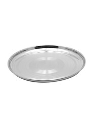 Raj 75cm Steel Thala Round Dinner Plate, RT0075, Silver
