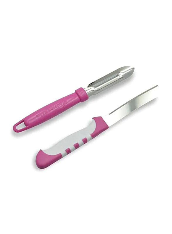 Action 4-Piece Plastic Kitchen Cutter/Whisk/Peeler/Knife Accessories Set, Multicolour