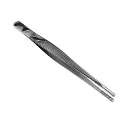 KITCHEN MASTER STAINLESS STEEL GARNISH TWEEZER, 6 , RBS010, CHEF'S TWEEZERS, DECORATING TONGS, KITCHEN PLATING TWEEZERS