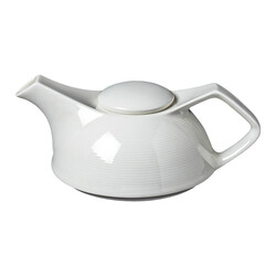 BARALEE WISH WHITE TEA POT WITH LID, 092806A, 400 CC (13 1/2 OZ)