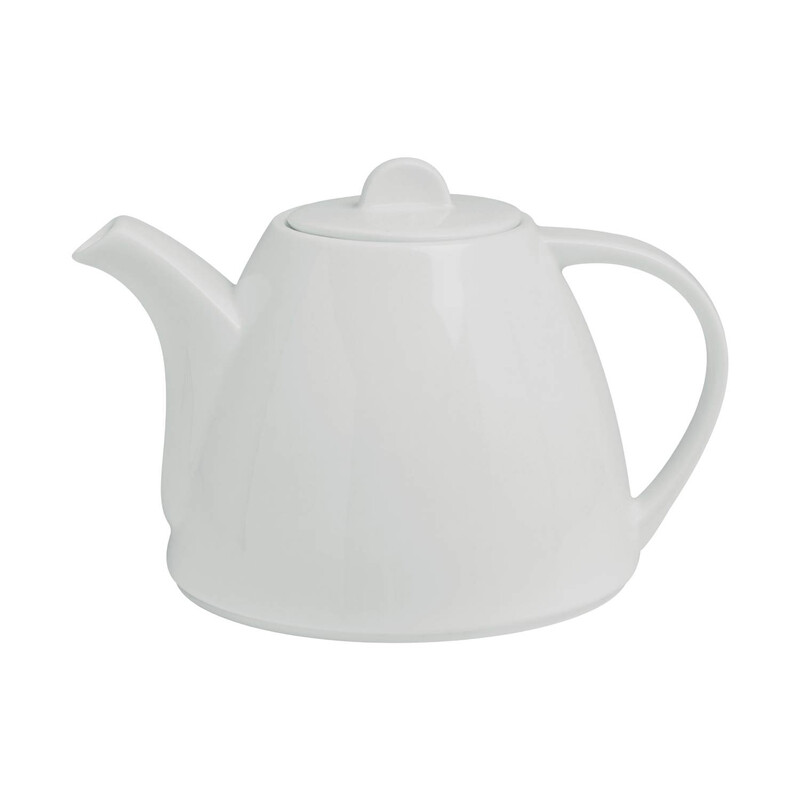 BARALEE SIMPLE PLUS WHITE COFFEE POT WITH LID, 091800A, 450 CC (15 1/4 OZ)