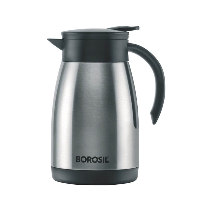BOROSIL VACUUM INSULATED STAINLESS STEEL TEAPOT FLASK VACUUM INSULATED COFFEE POT - 750 ML