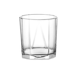 OCEAN PYRAMID ROCK GLASS SET OF 6,  WHISKEY GLASS WHISKY, WATER JUICE COCKTAIL, 330ML