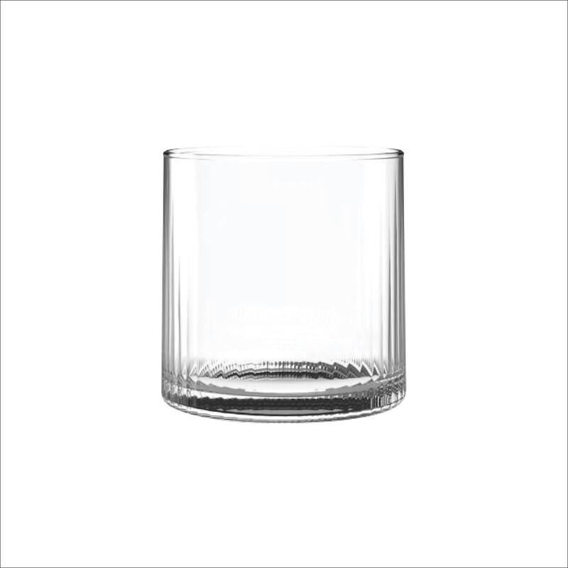 OCEAN PULSE ROCK GLASS  SET OF 6, WHISKEY GLASS,  WATER JUICE COCKTAIL, 235ML