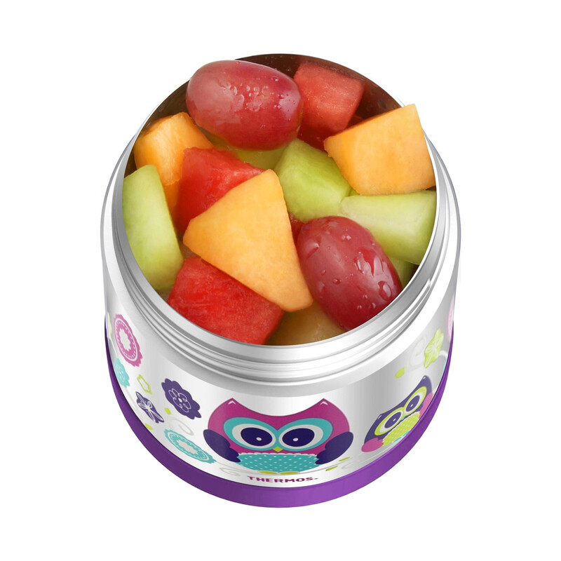 THERMOS FUNTAINER STAINLESS STEEL KIDS OWLS JAR 290ML, F3008OW, INSULATED FOOD JAR, LUNCH BOX , STORAGE CONTAINER, THERMAL FLASK FOR TRAVEL