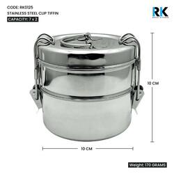 RK STEEL CLIP TIFFIN 7X2