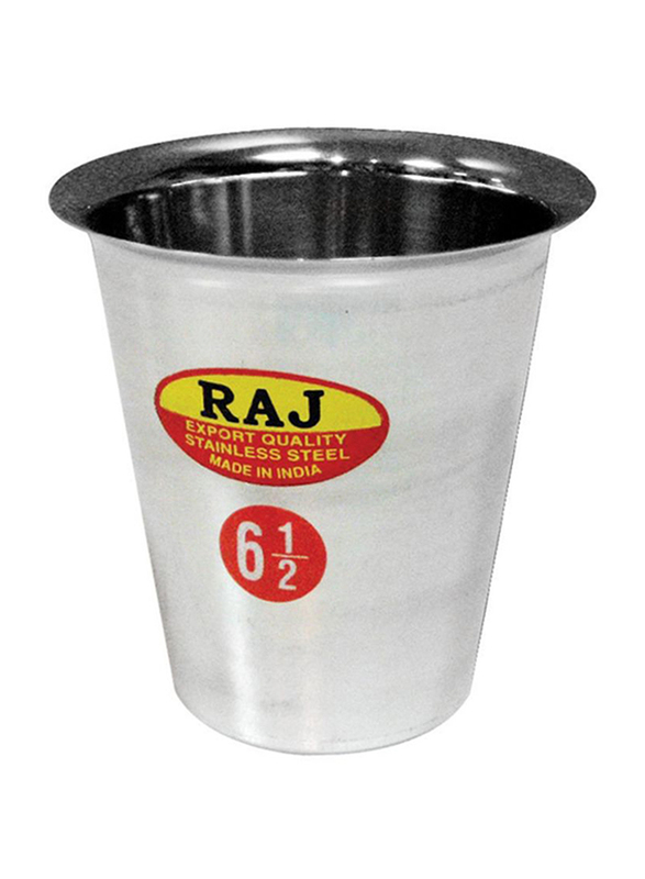Raj 8.5cm Steel Rampatra Coffee Glass, RP0006, Silver
