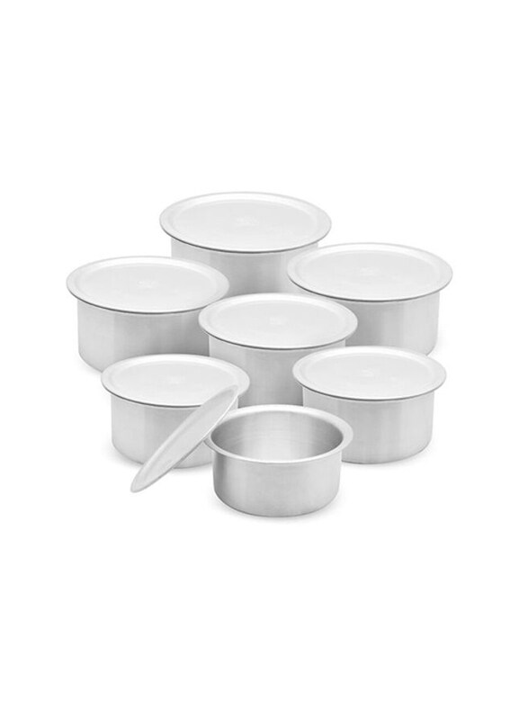 

Tiger 7-Piece Deep Cooking Pot with Lid Set, TA12X18, 29cm, Silver