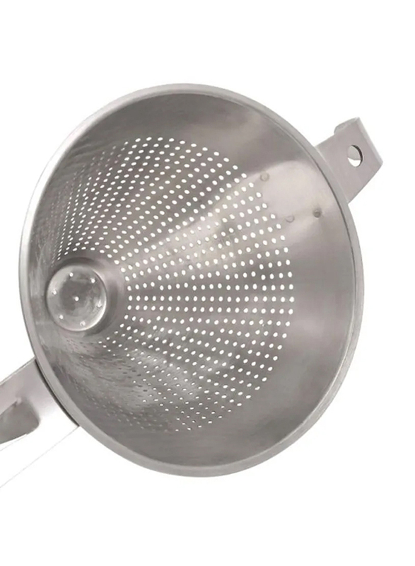 Raj 14cm Stainless Steel Deluxe Conical Strainer, Silver
