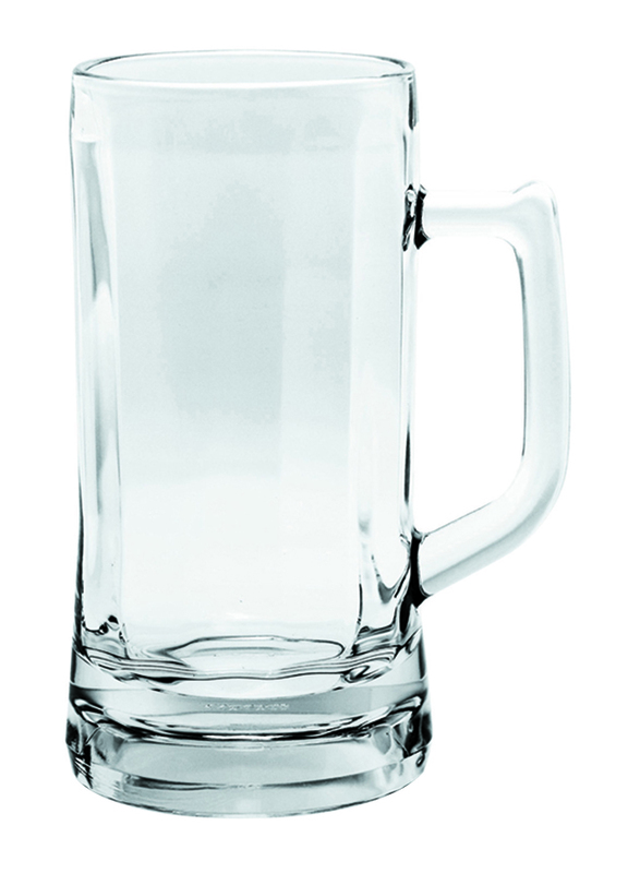Ocean 640ml 6-Piece Set Munich Glass Beer Mug, P00843, Clear