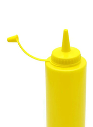 Chefset 8oz Plastic Squeezer Dispenser, Yellow