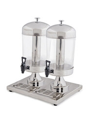 Chefset 8 Ltr Double Juice Dispenser, CJD8-D, Silver