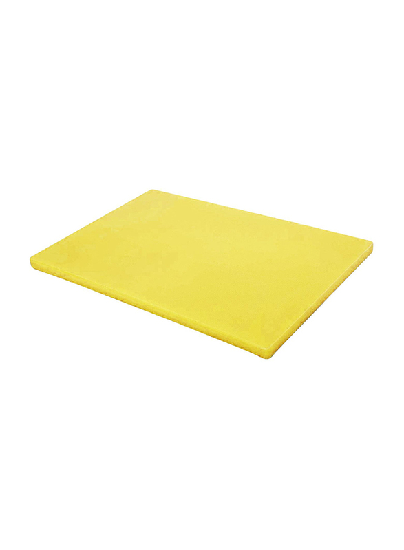 Kitchen Master Plastic Cutting Board, 40x30x2cm, CNCB09, Yellow