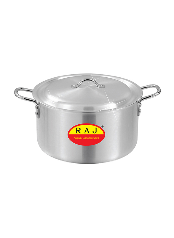 Raj 3-Piece Aluminium Cooking Pot Set, RATP06, Silver