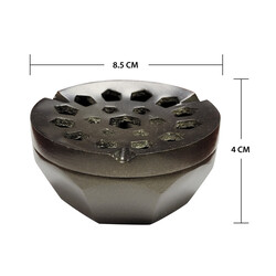 RAJ ROUND ASH TRAY WITH LID - BRONZE, VAT013-BRZ , ashtray, Portable ashtray , Ash container , Bar Accessories